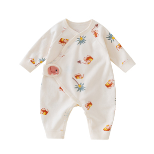 特价新生婴儿衣服春秋冬四季款纯棉打底连体衣无骨刚出生宝宝哈衣