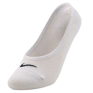 耐克NIKE女运动袜夏季薄款隐形船袜浅口棉袜三双 SX4863-101