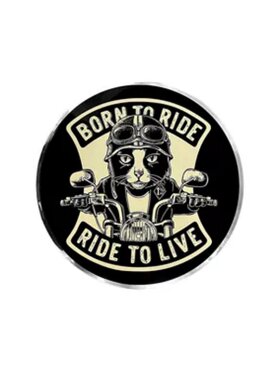 适用于豪爵TR300改装金属车标贴