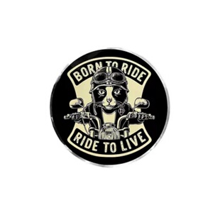 适用于豪爵TR300改装离合盖金属车标发动机装饰贴非不锈钢标志贴