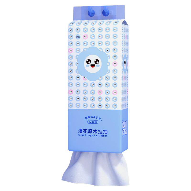 漫花悬挂抽纸7680张整箱6提可选家用厨房用擦手餐巾纸厕用卫生纸