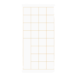红星宣纸书法专用方格子纸书法毛笔字作品纸四尺对开20格古诗考级练习纸半生半熟练字纸学生软笔考试比赛用纸