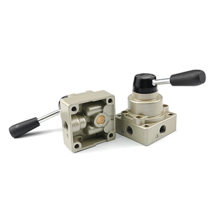 气动手转阀HV-02-03-04气缸控制换向开关手动阀HV200-02B/D手扳阀