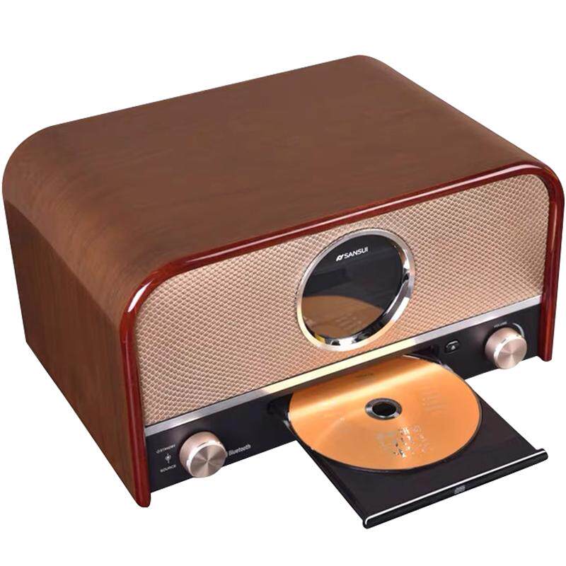 山水MCB800 无线蓝牙音箱3d环绕家用便携迷你fm收音机发烧级CD机