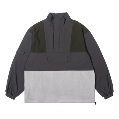 page026男士春季潮男半拉链夹克