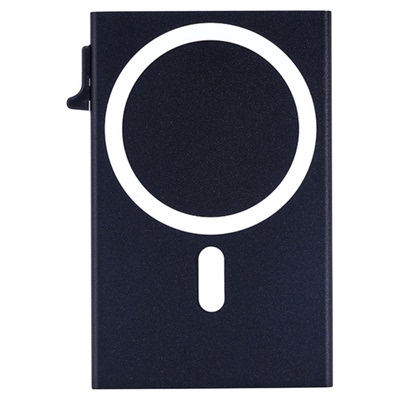 magsaf磁吸铝合金卡包自动弹出名片盒防消磁RFID刷卡套金属小卡夹