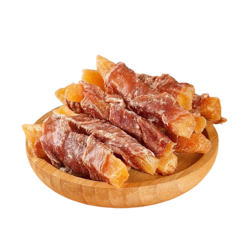 狗狗磨牙零食鸭肉绕红薯条
