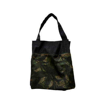 小闪茧绸手织老布桑蚕丝印花布包