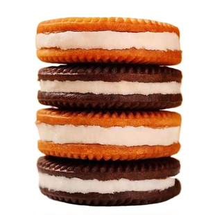 奶油夹心饼干牛奶巧克力独立包装多口味早餐休闲零食批发整箱