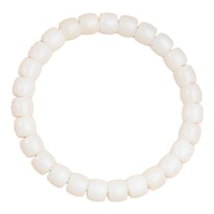 【明镜台】白玉菩提7*8mm27颗直切桶珠单圈手串素串文玩佛珠串珠