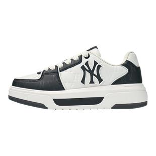 MLB官方 男女同款印刻老花厚底增高运动学长鞋板鞋25秋冬SXM07