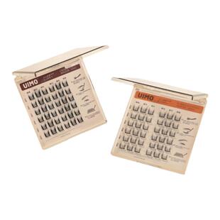 【官方正品】UIMO免胶水睫毛分段式单簇假睫毛自带胶感时尚柔软睫