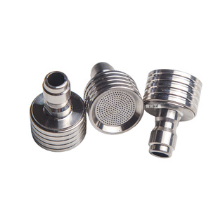 不锈钢迷小花洒喷头洗车机洗轮胎浇花浇菜1/4快插高压水枪接口