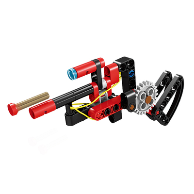 可发射积木枪模型玩具