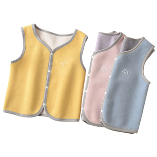 儿童马甲保暖背心内穿奥粒绒2025新款秋冬款女童男童春秋男孩坎肩