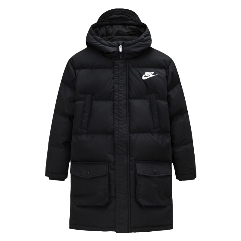Nike童装儿童长款羽绒服男女童冬季保暖抗寒防风外套厚NY2342002
