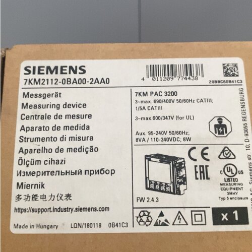 议价西门子7KM2112-0BA00-3AA0PAC3200多功能测量仪7KM21120BA002