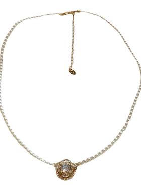 镀铜珍珠项链法式项饰