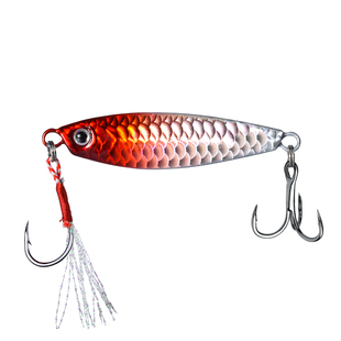 飘落铁板鱼鳞纹钓鱼全水层路亚饵翘嘴克星饵铁板路亚饵远投铁板饵