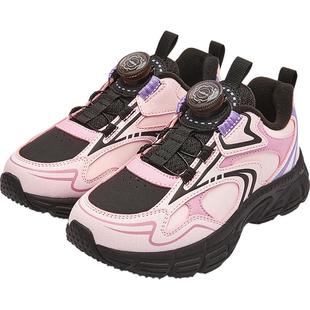 巴拉巴拉儿童运动鞋中大童加绒鞋子冬季新款童鞋宝宝纽扣跑步鞋潮