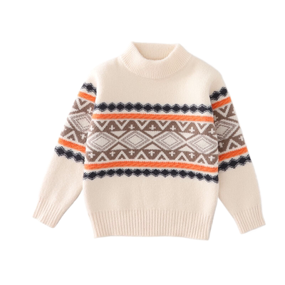 男童毛衣秋冬季2025新款洋气针织打底衫套头加厚保暖不起球宝宝