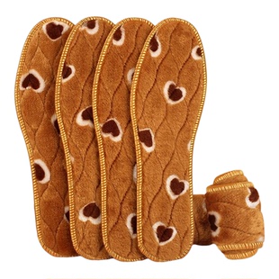 冬季加绒鞋垫防寒保暖男加厚运动棉鞋垫吸汗女款雪地靴毛毛鞋垫子