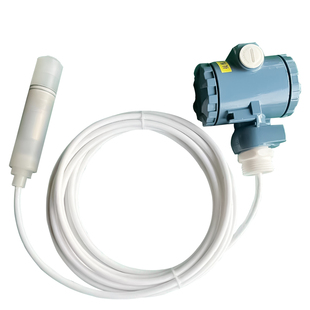 四氟防腐型投入式液位变送器耐酸碱高温型投入式液位计液位传感器