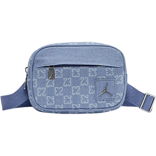 Nike/耐克正品JORDAN男女牛仔运动户外经典休闲斜挎包II6453-412