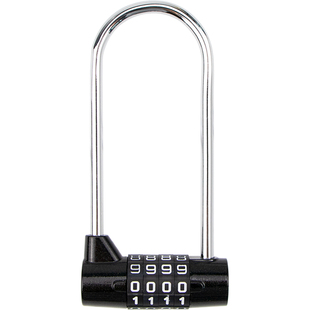 柜子锁柜门锁衣柜锁双开对开玻璃u型密码锁储物柜长锁免打孔挂锁