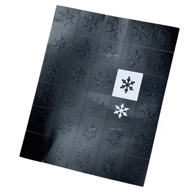 雪花镂空喷绘模版圣诞美甲贴纸