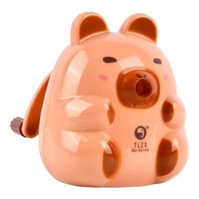 卡皮巴拉卷笔刀自动进铅退铅旋笔刀儿童小学生专用手摇式转笔刀刨笔机幼儿园女孩卡通可爱削笔机铅笔刀削笔刀