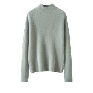 康家线~一线成衣插件半高领山羊绒衫女百搭毛衣修身显瘦打底上衣