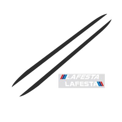 专用于现代新菲斯塔侧裙贴装饰条车身个性碳纤维拉花贴纸改装车贴