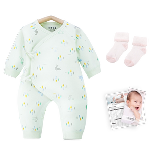 【孕妈有礼】哥比兔纯棉婴儿连体衣新生儿哈衣宝宝和尚袍秋冬爬服