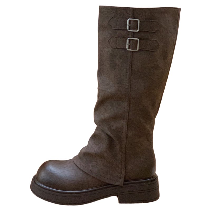 韩版时尚百搭高级感潮流炸街长靴