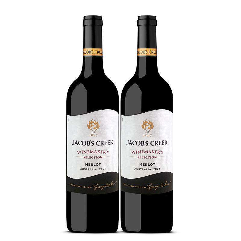 杰卡斯酿酒师梅洛干红葡萄酒 750ml/支整箱澳洲进口聚会宴请红酒