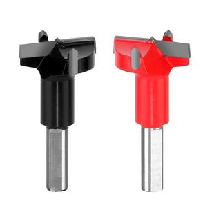 排钻木工开孔铰链孔合页专用钻头三刃合金开孔器35铰链木板扩孔37