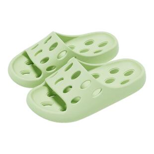 买一送一浴室防滑拖鞋女款室内家居情侣洗澡专用漏水洞洞凉拖鞋男