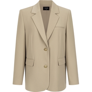 卡其色西装外套女高级感衣香丽影2026年春装新款韩系宽松休闲西服