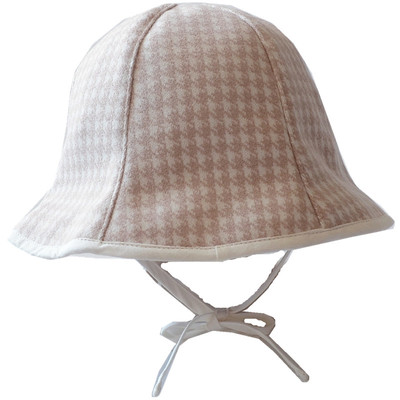 秋冬季宝宝双面戴呢子公主盆帽