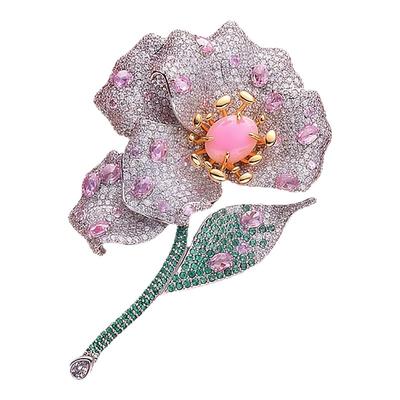 艺术珠宝款高级感鸢尾花胸针女