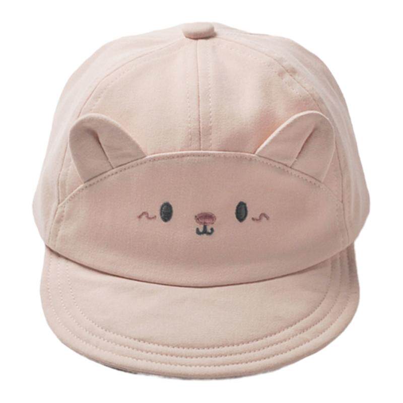 高品质新款宝宝可爱猫咪软檐防晒鸭舌帽春夏秋季女童纯棉遮阳帽子