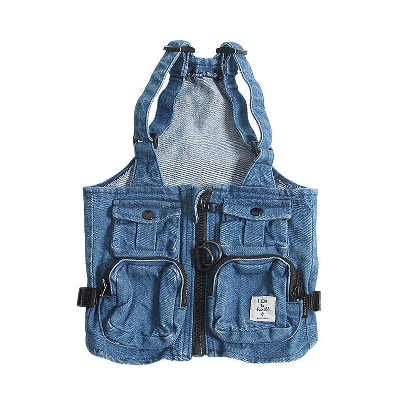 blueport狗猫通用纯棉工装背心
