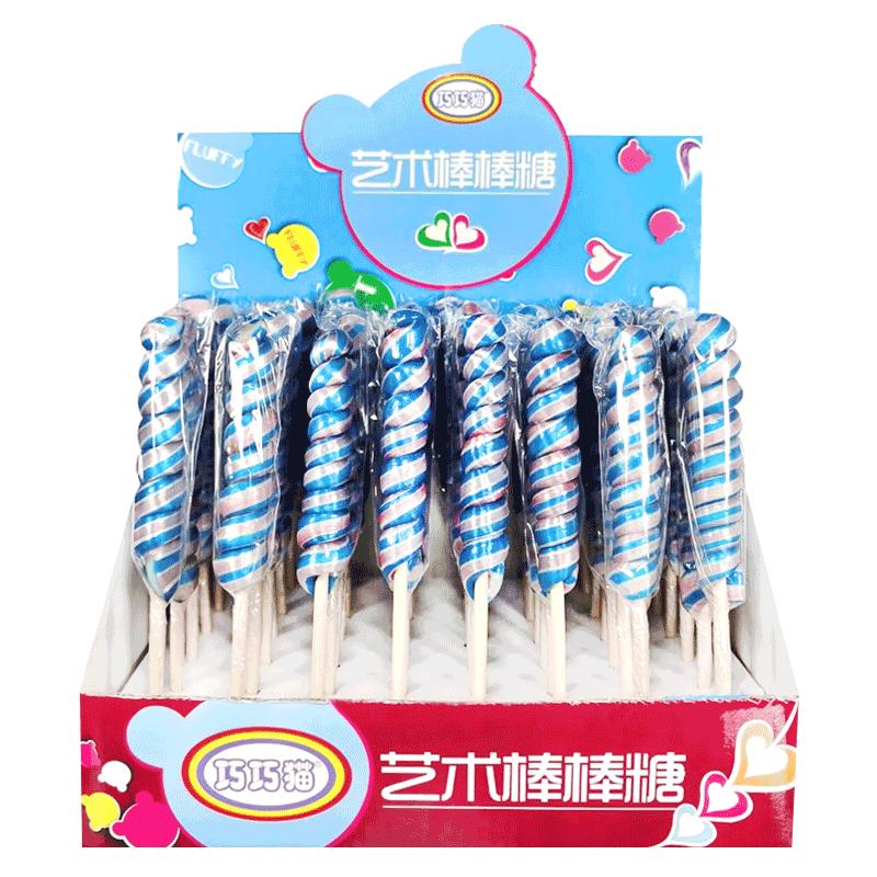 创意大号手工螺旋棒棒糖网红糖果礼物整箱批散装彩虹糖儿童零食