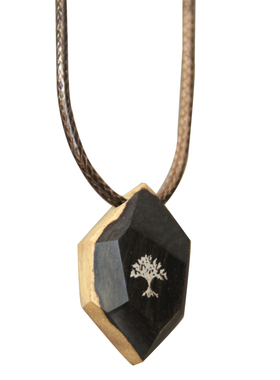 上觉手作树下原创檀木毛衣链吊坠