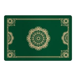 绿色入户门地垫招财新中式大门口进门脚垫家用耐脏玄关垫地毯门垫