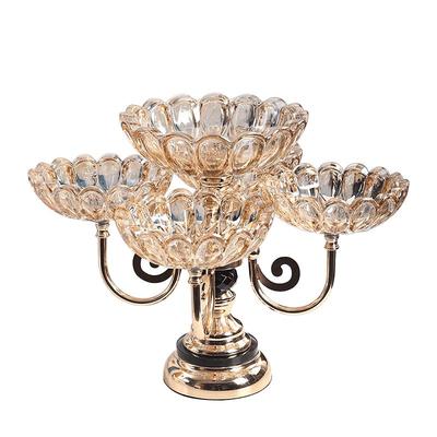 旋转水果盘网红轻奢零食盘