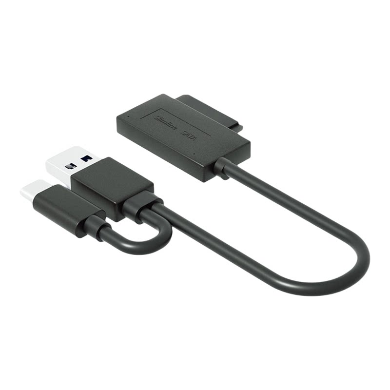笔记本光驱易驱线SATA7+6P转USB外接外置移动刻录机盒数据转接线