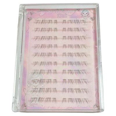 敲强毛流，漫画感十足！免胶假睫毛女自然仿真见犹怜清冷感下睫毛