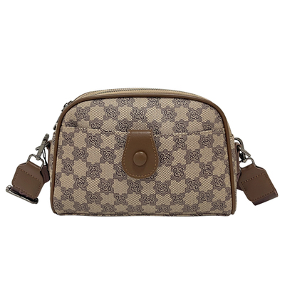 拉链暗袋单肩复古休闲风通勤斜挎包2025新款轻奢女包手机包肩包